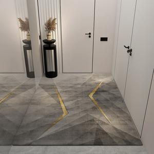 Dajiang Ковер 200х260 см для прихожей с узором Yinhe, из бельгийского велюра, можно обрезать по размеру