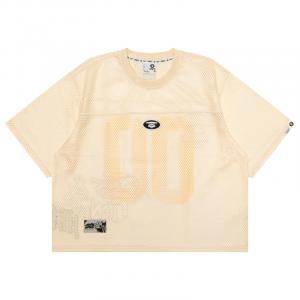 Футболка с нашивкой логотипа A Bathing APE Aape, Ecru Ivx