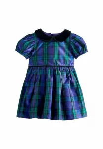 Платье для выпускного вечера с воротником стандартного кроя Next, Blue/Green Check