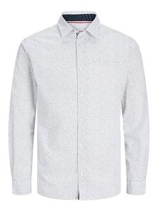 Рубашка Slim Fit на пуговицах JACK & JONES Remy, белый