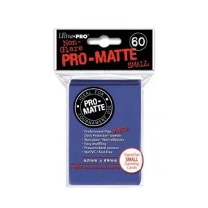 Небликующие обложки для карт Pro-Matte — синие, уменьшенного размера (60), Card Sleeves - Undersized (Ultra Pro)