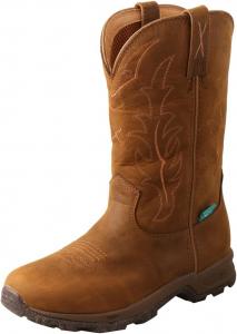 Ботинки Twisted X Men's 6" CellStretch Lacer Nano Safety Toe, Distressed Saddle & Saddle