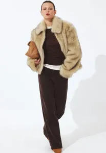 Зимняя куртка с застежкой-молнией Na-Kd, Beige Melange