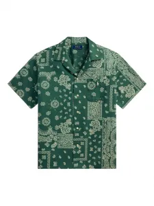 Рубашка с короткими рукавами и принтом POLO RALPH LAUREN, зеленый