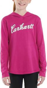 Carhartt девочки вязаный лонгслив худи, Fuchsia
