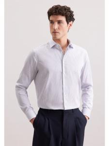 Деловая рубашка, стандартного размера, темно-синего цвета Seidensticker