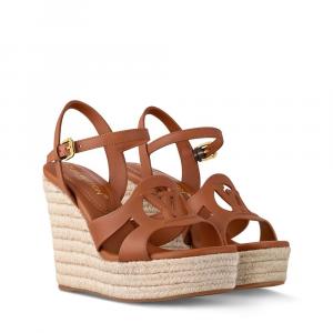 Сандалии на танкетке LV Isola Louis Vuitton, коричневый