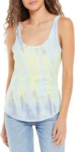 Z SUPPLY Легкая сорбетная майка Skies Tie-Dye в цвете «лавандовый серый», Lavender Grey