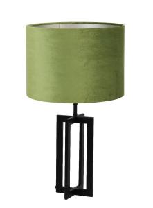 Настольная лампа Light & Living Mace/Velours, черный - зеленый