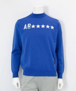 Вязаная футболка из шерстяной смеси с логотипом в виде звезды