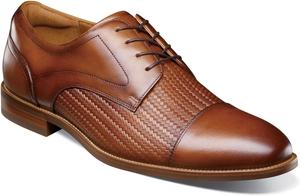 Мужские оксфорды Florsheim, Rucci Weave с зауженным носком, Cognac