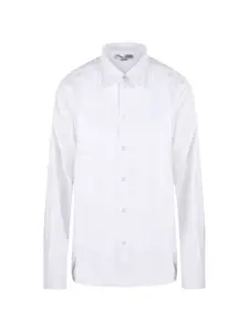 Плиссированная рубашка с длинными рукавами Victoria Beckham, белый