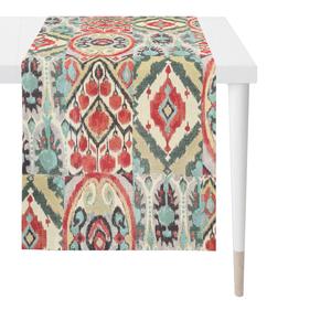 Скатерть-дорожка 48/140 см Apelt, красный/светло-голубой/бежевый
