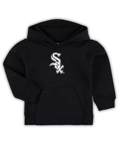Флисовый пуловер с капюшоном черного цвета Chicago White Sox Team Primary Logo для мальчиков и девочек для малышей Outerstuff