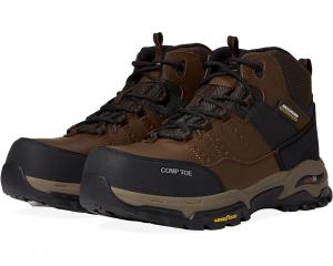 Ботинки SKECHERS Work Arch Fit Tarver Comp Toe, коричневый