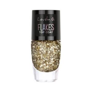 Верхнее покрытие для ногтей Flakes Top Coat, 8 мл, Lovely - Упаковка из 2 шт Assorted