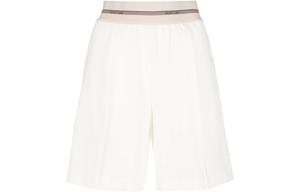 Бермуды с логотипом на поясе Helmut Lang, белый
