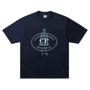 Футболка Palace x C.P. Company Mercerized Jersey 30/2 Twisted T-Shirt, Navy