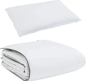 Зимнее одеяло с подушкой, 2 шт., белое пуховое перо vidaXL