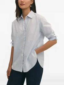 Поплиновая рубашка в полоску Brooks Brothers, белый