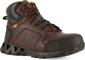 Мужские ботинки Reebok Work Zigkick с 15 см электрозащитным носком из углеродного волокна - черные, коричневые