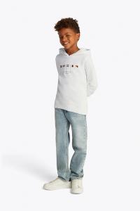 Детская хлопковая толстовка Tommy Hilfiger, белый