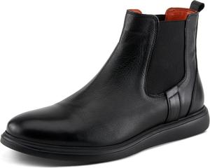 Женские ботинки Chelsea Spring Step DAVEY с двойными эластичными вставками, современной подошвой и съемной стелькой, черный