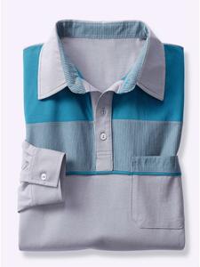 Рубашка-поло с длинными рукавами в топазово-сером цвете WITT WEIDEN