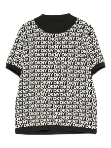 Топ с логотипом Dkny, черный