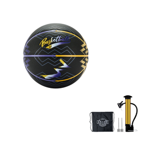 361° Баскетбольный мяч Night Ash PU, черный, фиолетовый, желтый, размер 7, соревновательный, унисекс, версия для материкового Китая
