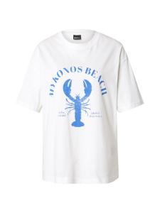 Рубашка оверсайз Gina Tricot, от белого