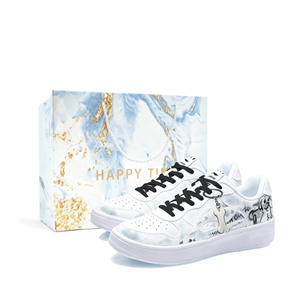 LINING Кроссовки Unisex Low top Skateboard Shoes Blue White с амортизацией, устойчивой к истиранию, для катания на понтонных лодках