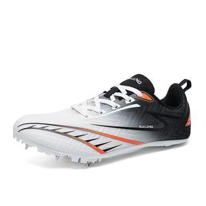 Kuding Скользоустойчивые низкие кроссовки для тренировок унисекс бело-черные, цвет White Black