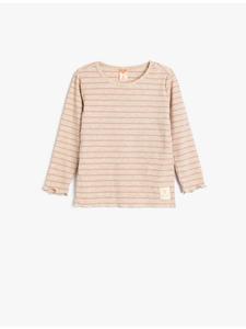 Футболка KOTON, цвет beige gestreift