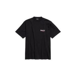 Футболка с политической агитацией, большой размер BALENCIAGA, черный