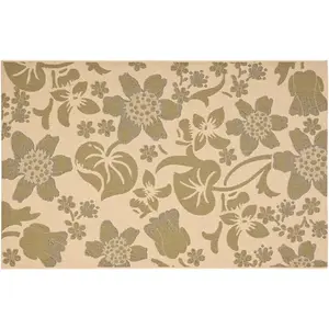 Ковер для улицы и дома с цветочным рисунком в виде кувшинок во дворе Safavieh, 122x168 см