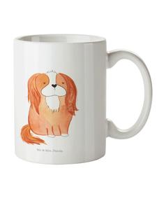 Детская кружка с собакой Кавалер Кинг Чарльз Спаниель... белого цвета Mr. & Mrs. Panda