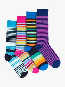 Носки из бамбука с полосками Swole Panda, Pack of 4, Multi