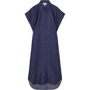 Платье с короткими рукавами женское индиго Cos