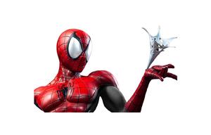 QueenStudios Статуэтка Spider Man 1/1 Marvel бюст красная и черная версия/красная и синяя версия с основанием 64,5 см