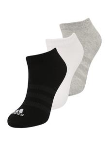 Спортивные носки ADIDAS PERFORMANCE Thin and Light Sportswear Low-Cut 3 Pairs, серый/черный/белый