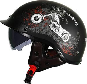 Шлем Hanhua с УФ-защитным козырьком, черный