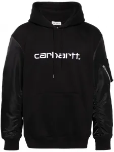 Худи с вышитым логотипом из коллаборации с Carhartt Junya Watanabe MAN, черный
