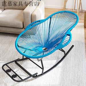 Vinoya Кресло-качалка large bird's nest, синее