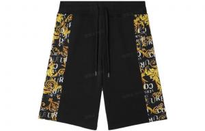 FANSIZHE FW22 Повседневные шорты мужские черные VERSACE