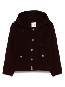 Шерстяной пиджак SANDRO, красный