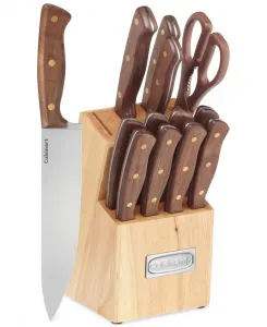 Набор столовых приборов Advantage Wooden Triple Rivet из 14 предметов Cuisinart, Walnut