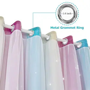 Шт. занавеска с простым градиентным вырезом и узором в виде звезд, двухслойная затемняющая штора для спальни, гостиной, изолирующая штора Lixada