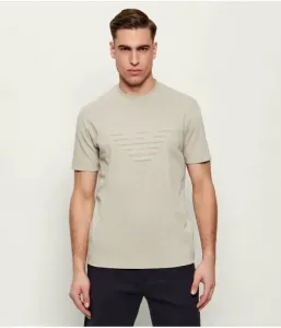 Футболка slim fit Emporio Armani, бежевый