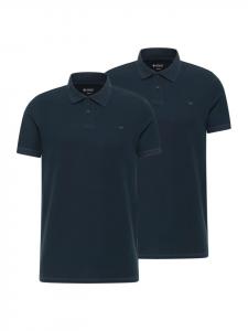 Mustang Комплект из двух рубашек поло темно-синего цвета